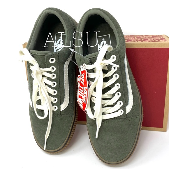 VANS Old Skool Suede Dusty Olive Women’s Sneakers - Picture 5 of 10